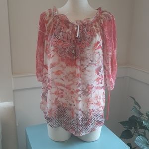 Style & Co peasant top